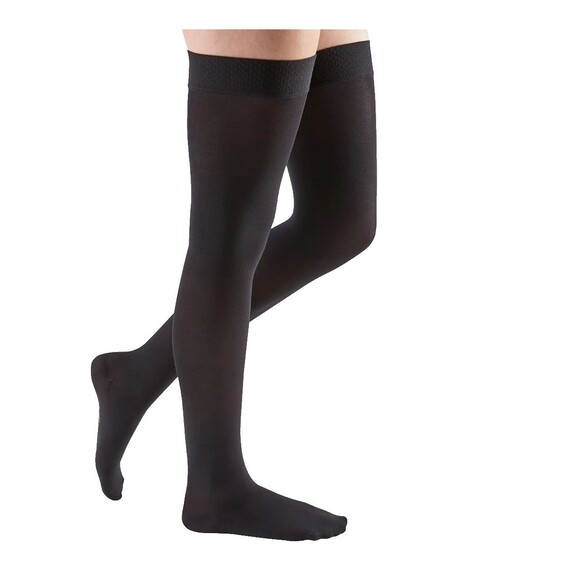 Mediven Comfort Compression Stockings Thigh High w/silicon Beaded Top  band Sz 3 - Picture 1 of 7